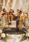 Preview: Merci Nähmaschine Jubiläum Glückwunsch zum Jubiläum 3.8.2021 mit 66 Merci Schokoladenriegeln 24x34cm schwarz gold Garnspule goldene Kette Schere - Jubiläumsgeschenk für Schneiderin Näherin Handarbeits Fan Unikat Petras Geschenkwelt Jandelsbrunn 94118